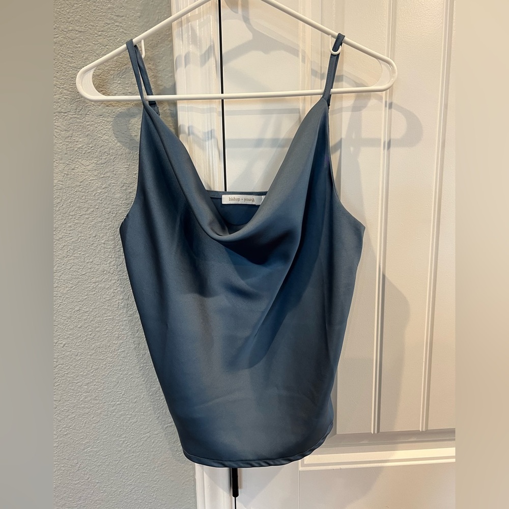 Blue boutique blouse